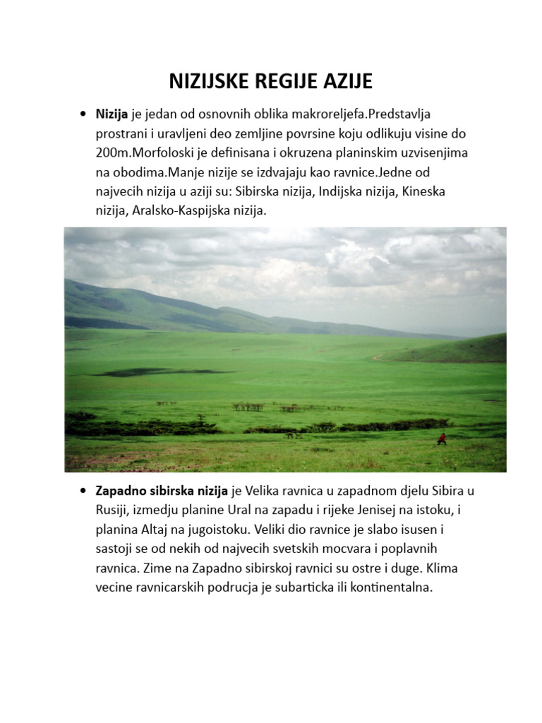 Nizijske Regije Azije | PDF