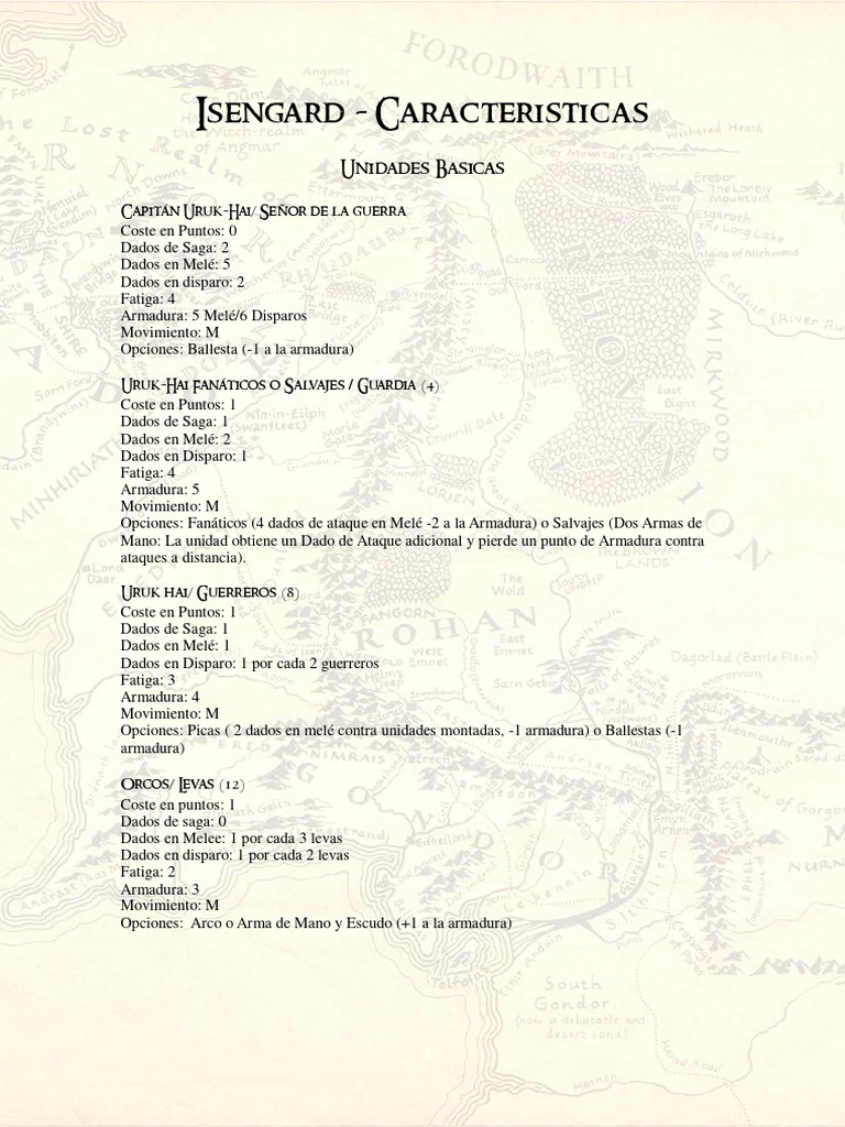Isengard Caracteristicas1 | PDF