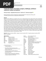 Characterization Composite Polymer Electrolytes Progress, Challenges, and Future