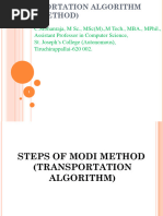 CMR - Transportation Algorithm