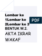 Lembar Ke 1lembar Ke 2lembar Ke 3: Bentuk W.2