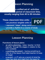 Lesson - Planning