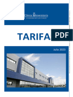 TARIFAS CLINICA UNIVERSITARIA URJC 3 de Julio 2023