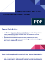 (Anas) PPT On Import Substitution and Export Promotion