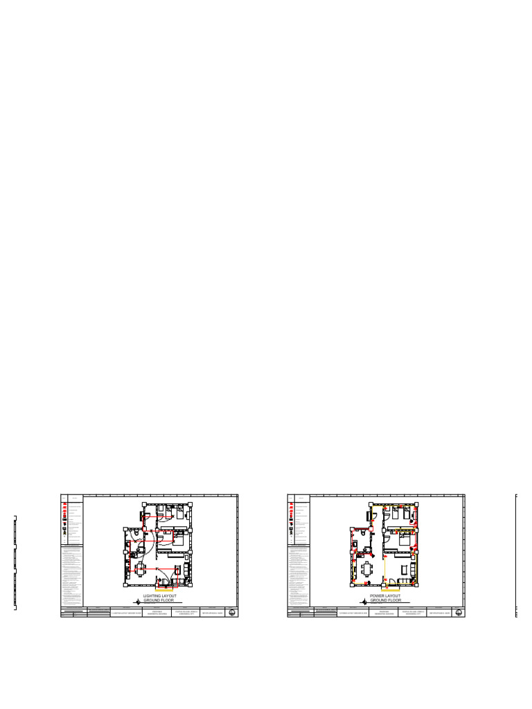 Ground Floor Electrical Layout Guide | PDF | Electrical Wiring ...