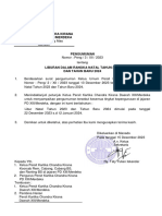 Surat Peng Libur DLM Rangka Natal Tahun 2023 Dan Tahun Baru 2024