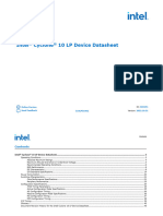 Intel Cyclone 10 LP FPGA Datasheet