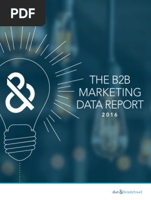 The b2b Data Marketing Report