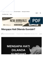 Mengapa Hati Dilanda Gundah?