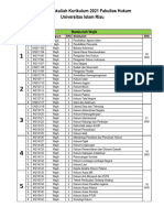 Matrik Matakuliah Kurikulum 2021