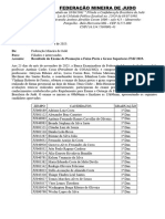 Circular FMJ Nº 073 de 2023 Resultado Do Exame de Promoção A Faixa Preta e Graus Superiores FMJ 2023.