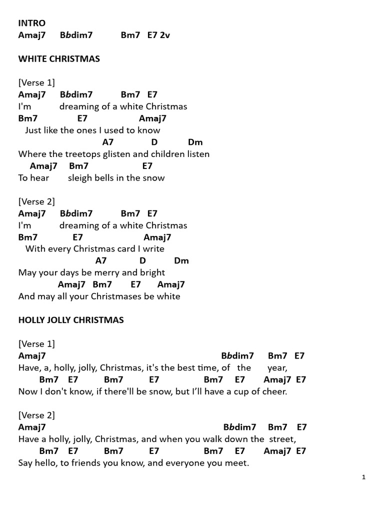 Christmas Medley Pdf Christmas Christmas Traditions