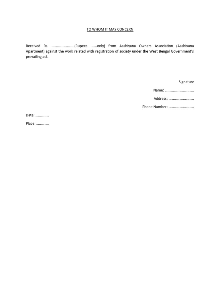 Association Registration Payment Receipt | PDF