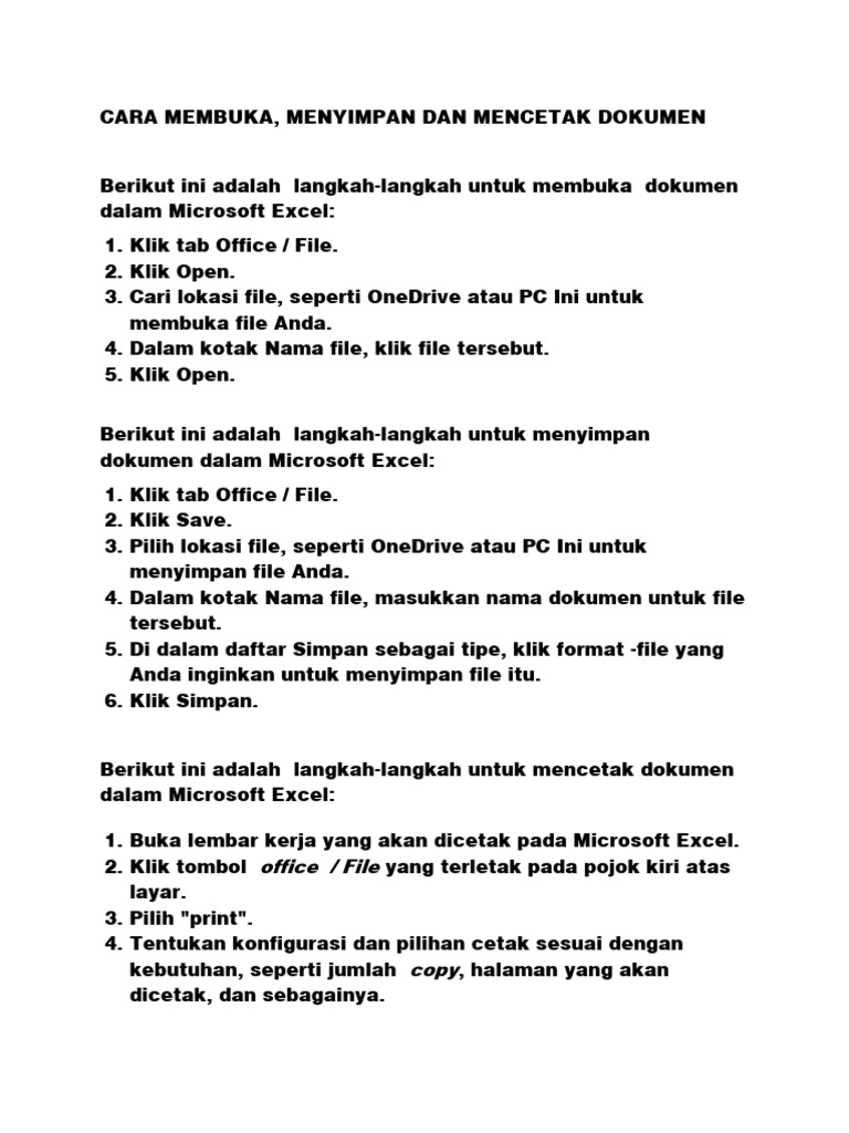 Cara membuka file excel pdf