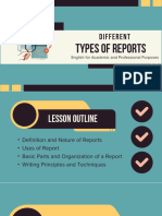 Different: Types of Reports