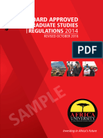 AU Graduate Studies Regulations