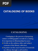 Cataloging of Books