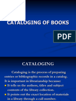 Cataloging of Books