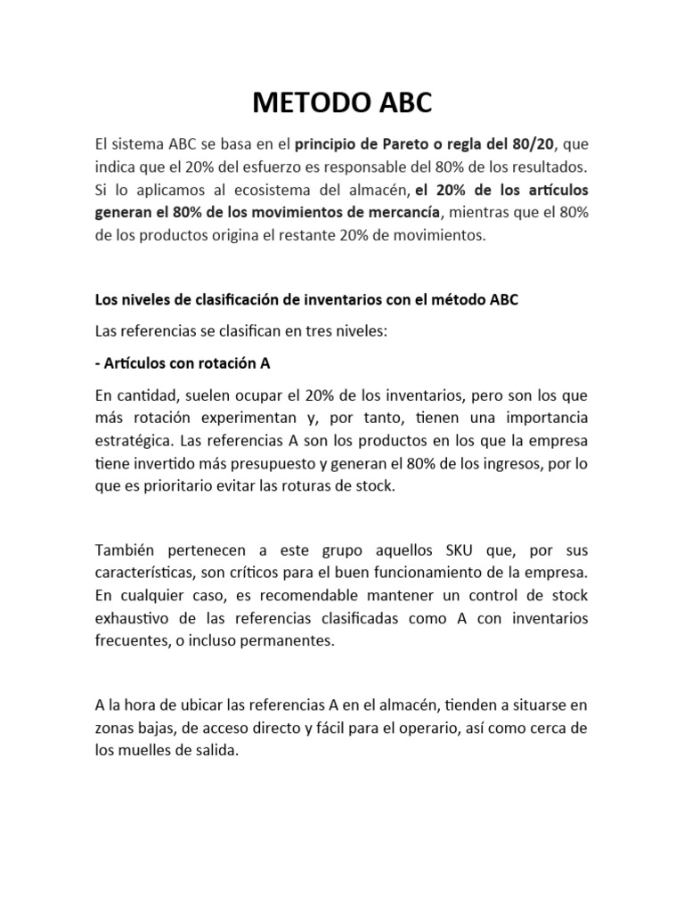 Metodo Abc | PDF