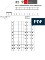 2° Ficha de Respuesta - LECTURA-2do