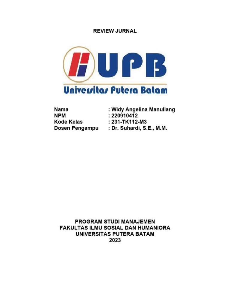 Jurnal Ilmiah yang Telah Di Review oleh Panel Ahli