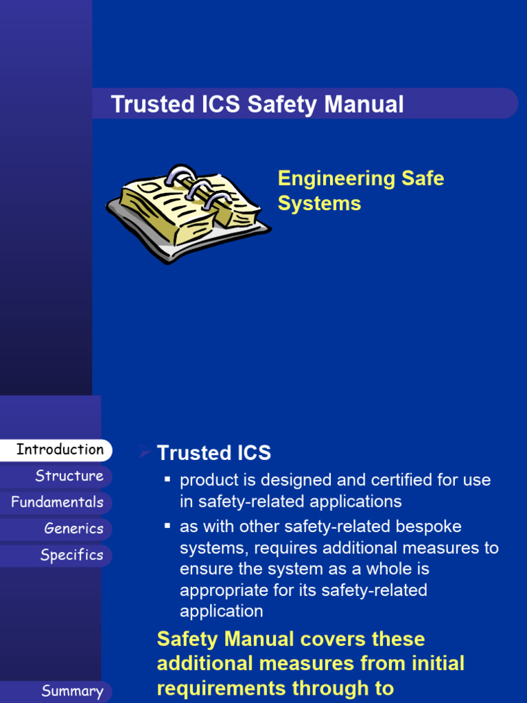 Trusted ICS Safety Manual Overview | PDF | Systems Engineering | Safety