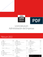 UFM Ciencias Economicas Admin Empresas Pensum