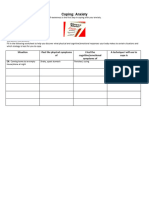 8th Anxiety Coping Grid Worksheet