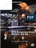 Dangerous Goods Seminar Job Aid 2018