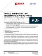 2022 Notice de Prévoyance - Intérimaires Non Cadres - INTERIMAIRES PREVOYANCE