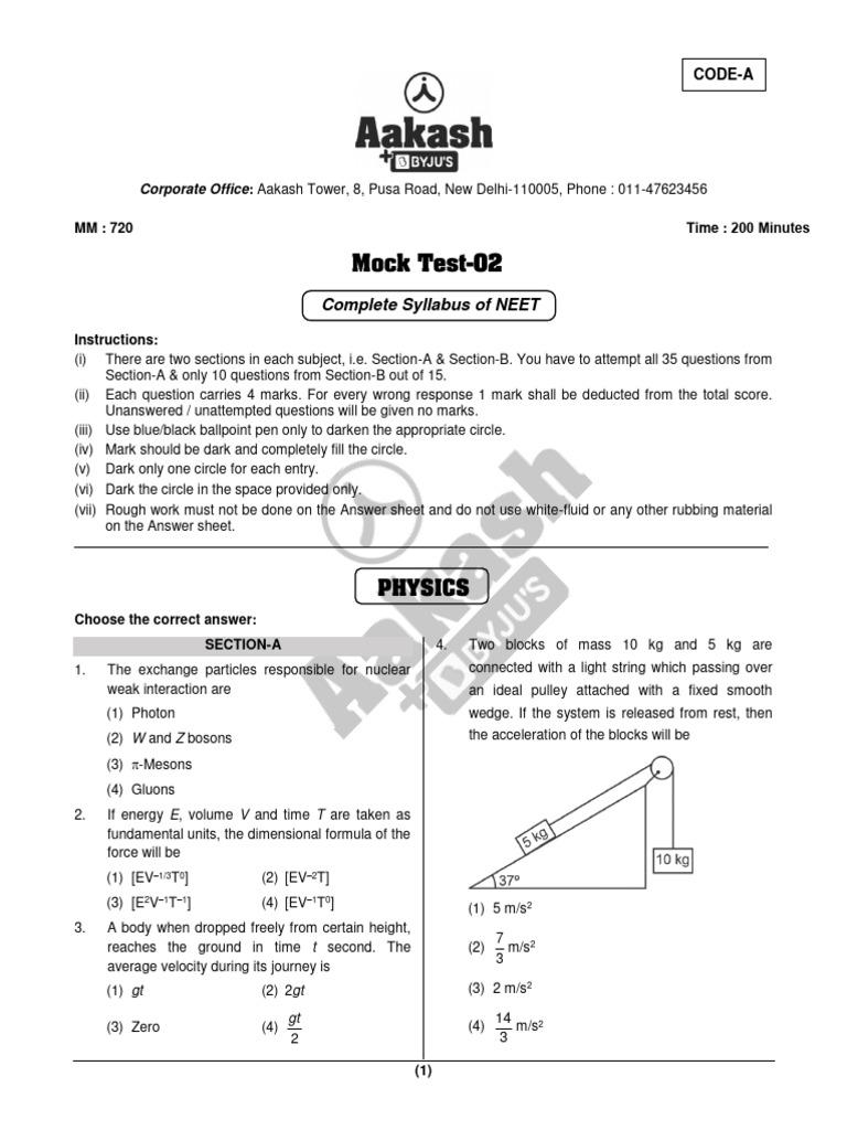 Mock Test-02 | PDF