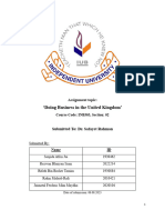 INB303 Assignment (Doing Business in UK)