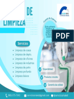 Post para Facebook Anuncio Servicio de Limpieza Profesional Azul