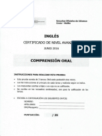 Comprensión Oral Inglés Avanzado Junio 2016 1