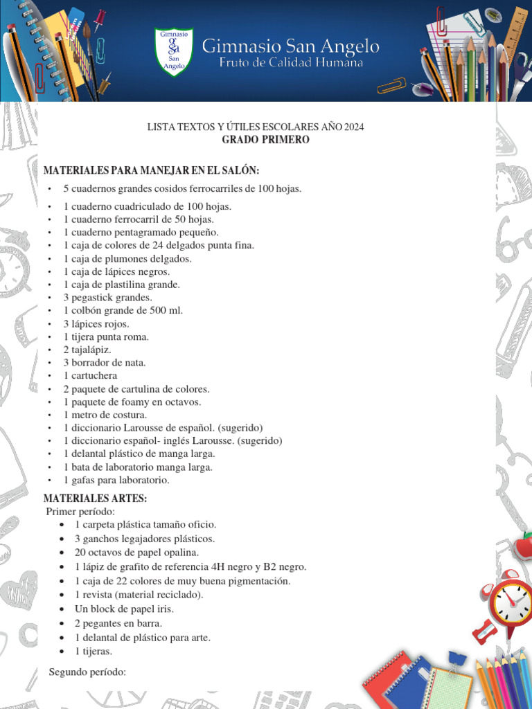 lista-de-utiles-de-primaria-2024-pdf