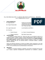 Plan de Preparación Academia Pre Militar Policial CRL Pedro Ruiz Gallo - Jaén 2023.