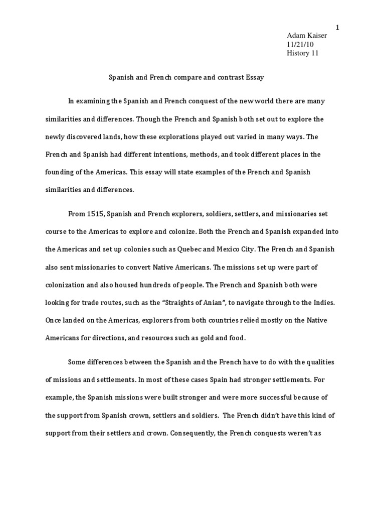 Comparing british and french colonization answer key picture