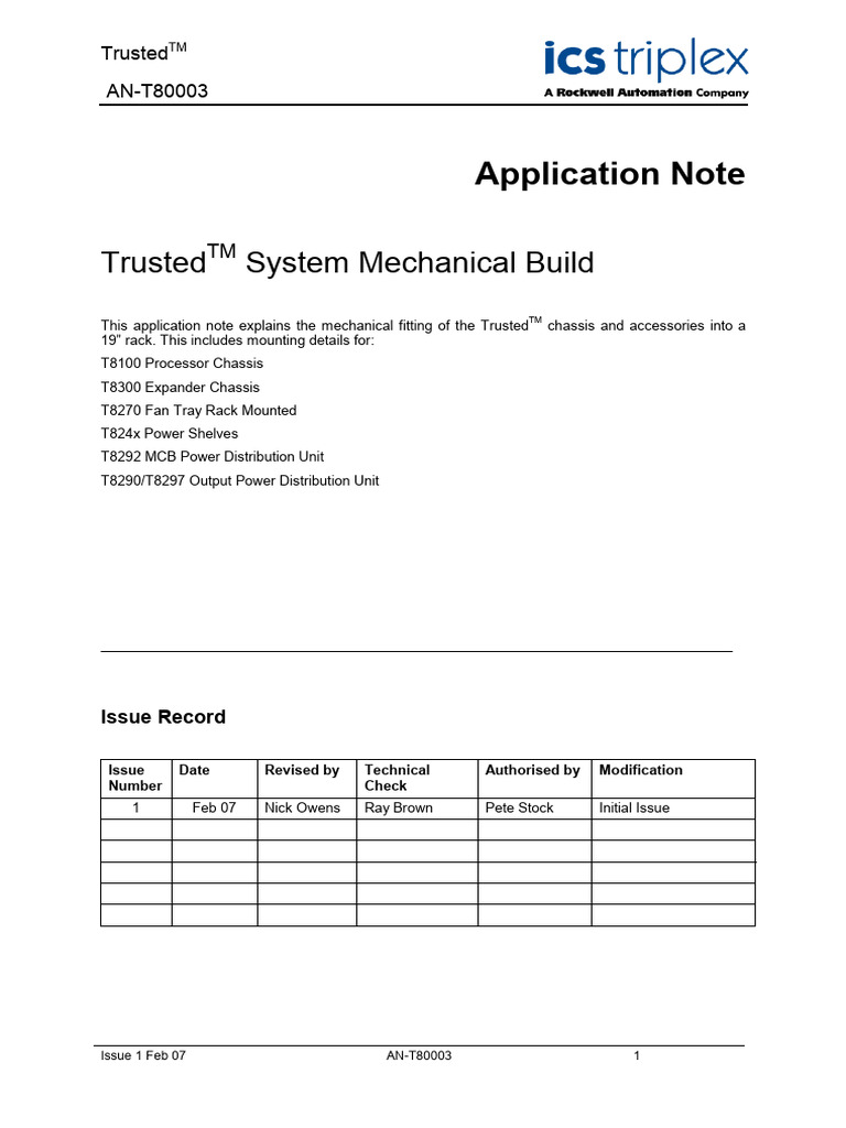 TrustedTM System Rack Installation Guide | PDF | Electrical Connector ...