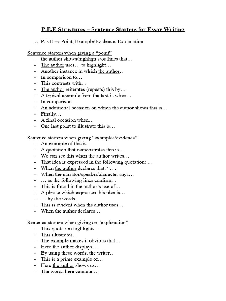 P.E.E Structures | PDF