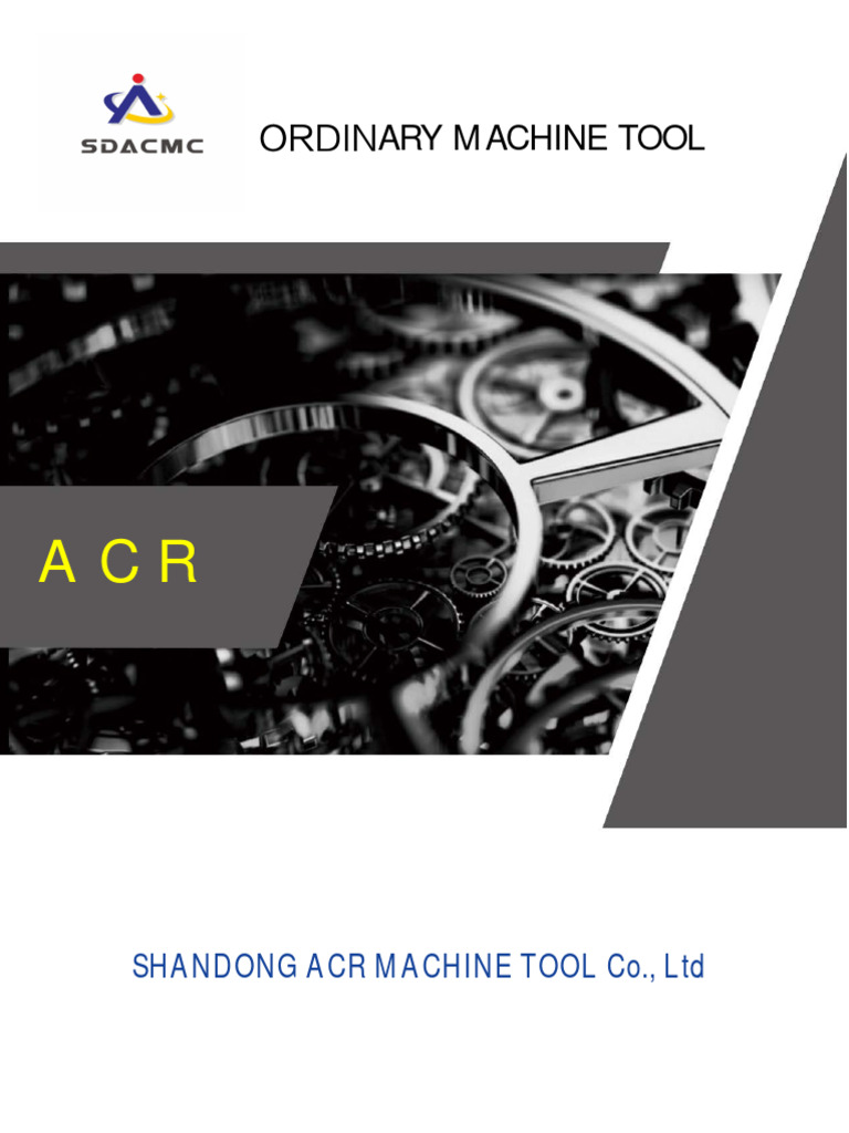 Ordinary Machine Tool | PDF