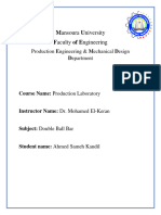 Mansoura University Faculty of Engineering: Production Engineering & Mechanical Design