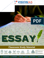 Vision IAS Value Added Material Essay