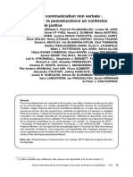 L'analyse de La Communication Non Verbale: Les Dangers de La Pseudoscience en Contextes de Sécurité Et de Justice