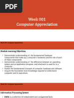 Week 1 - Computer Appreciation