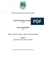 Módulo IV. Educación Ambiental y Objetivos de Desarrollo Sostenible