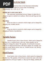 Class 11 Production Function Overview | PDF | Long Run And Short Run ...