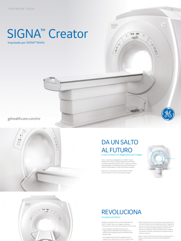 SIGNA Creator G2 - brochure [spa] | PDF | Imagen de resonancia magnética