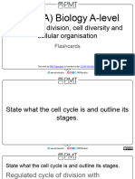 Flashcards - Topic 2.6 Cell Division, Cell Diversity and Cellular Organisation - OCR (A) Biology A-Level