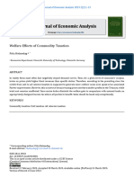 Welfare Effects of Commodity Taxation