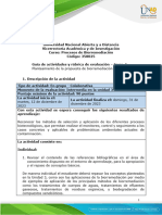 Guía de Actividades y Rúbrica de Evaluación - Unidad 3 - Tarea 5 - Planteamiento de La Propuesta de Biorremediación - Parte 2